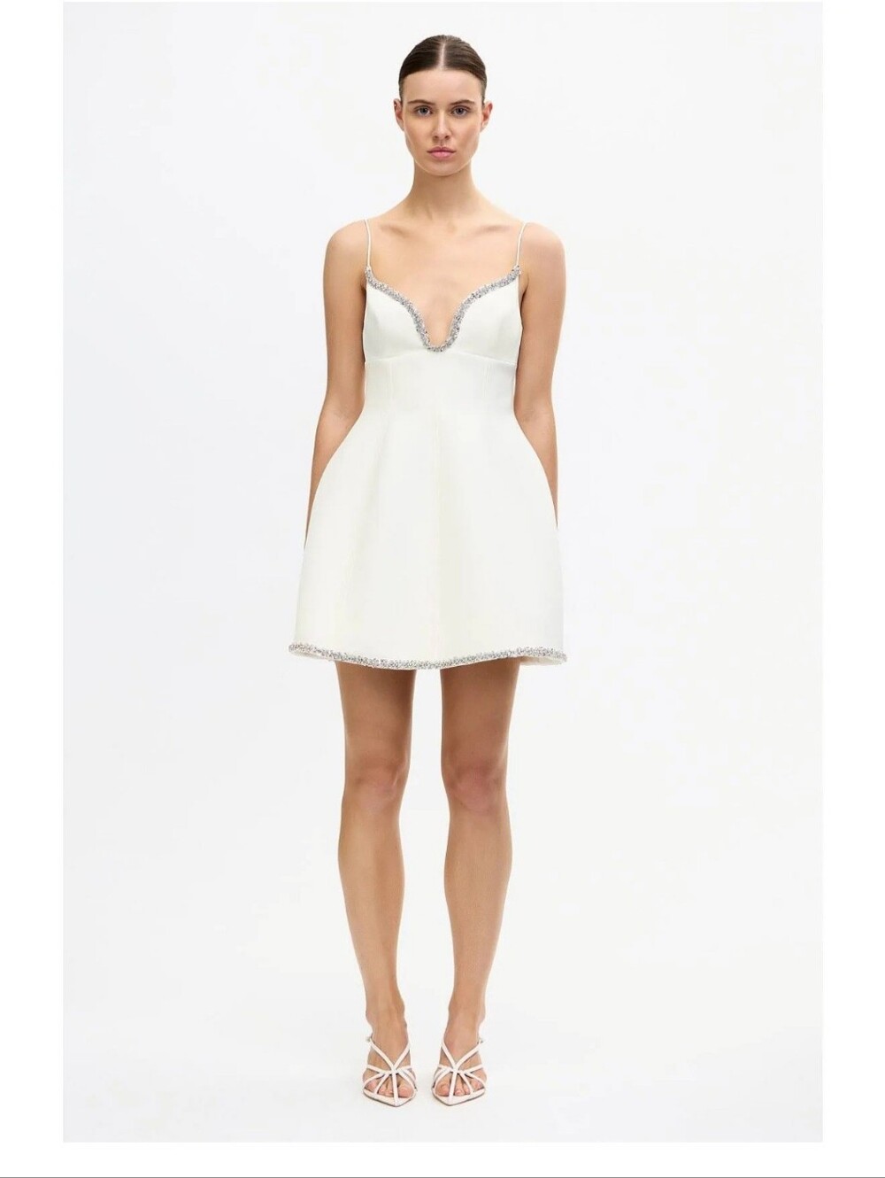 Acler Cranston White Mini Dress Size 10
